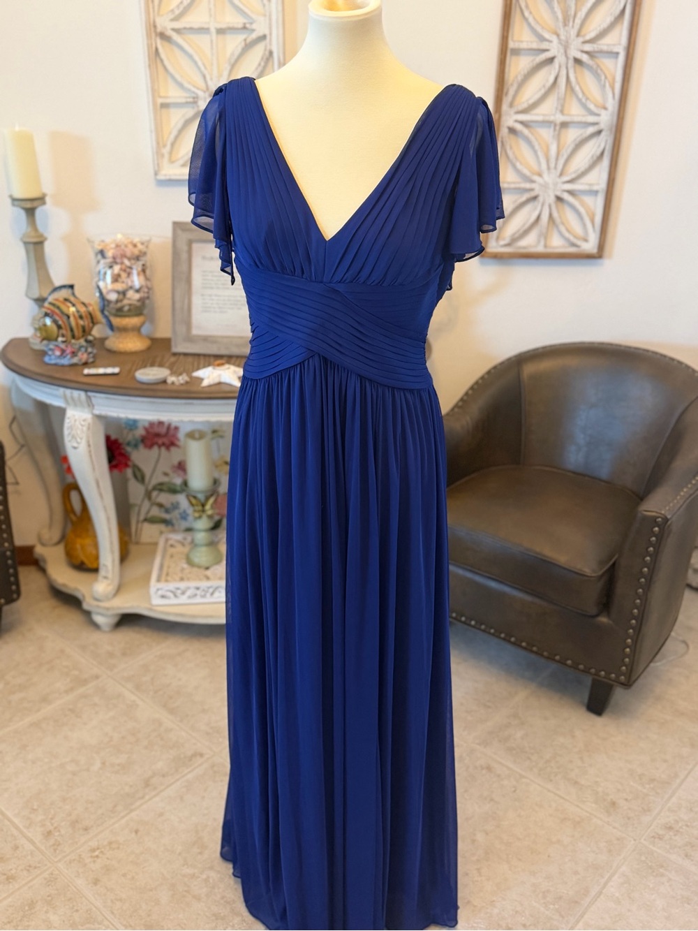 Alex Evenings blue gown size 12 NWT